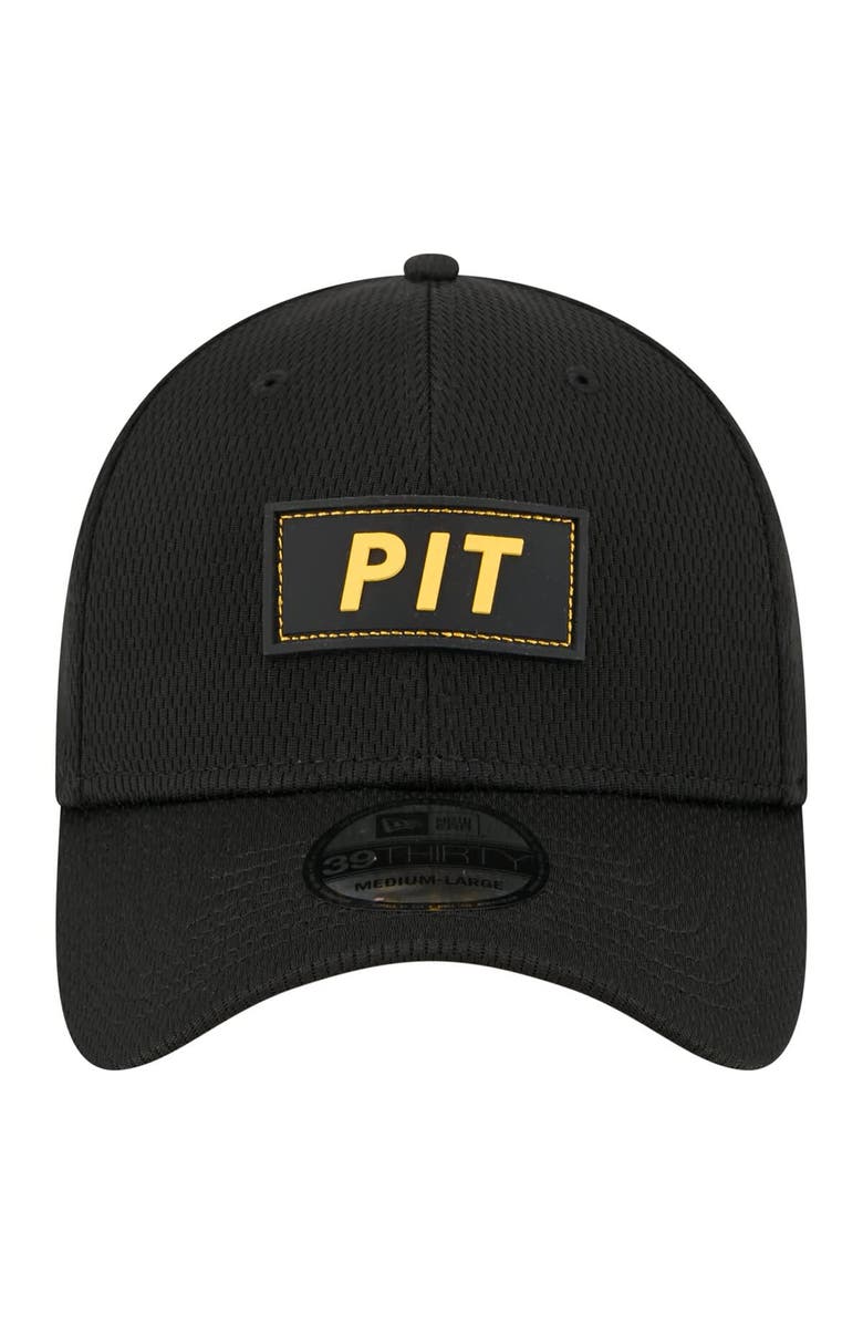 New Era Men's New Era  Black Pittsburgh Steelers Scoreboard 39THIRTY Flex Hat, Alternate, color, Black