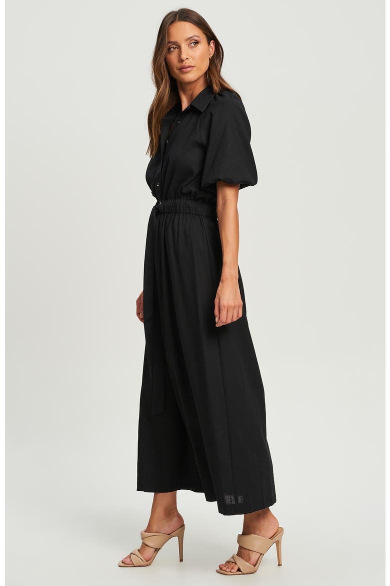 Orchid Shirt Dress, Alternate, color, Black