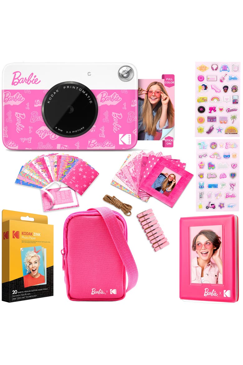 x Barbie Printomatic Camera Gift Bundle, Main, color, Light Pink