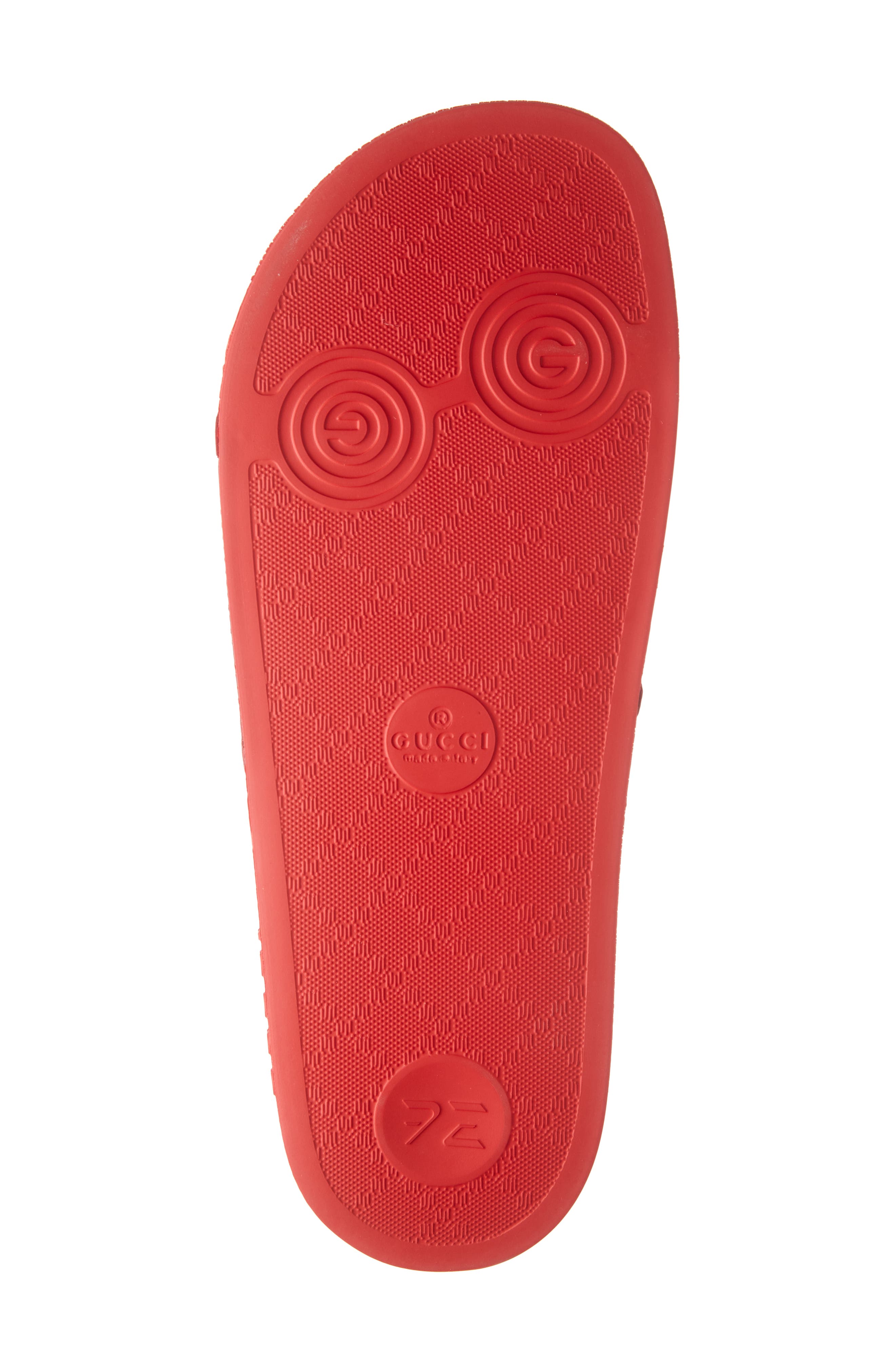 Floral GG Supreme Slide Sandal, Alternate, color, RED
