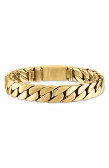 Esquire Men's Double Layer Curb Chain Bracelet