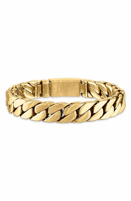Esquire Men's Double Layer Curb Chain Bracelet