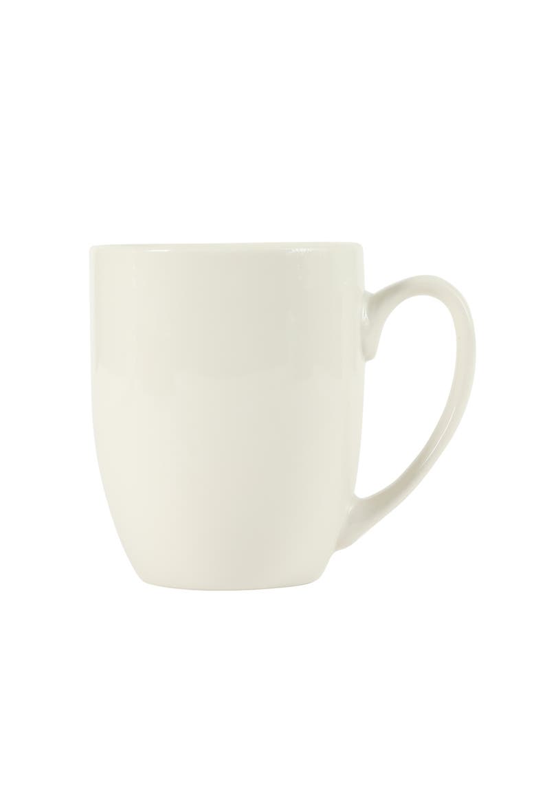 Great Essentials 16-Ounce Porcelain Coffee Mugs, Alternate, color, White