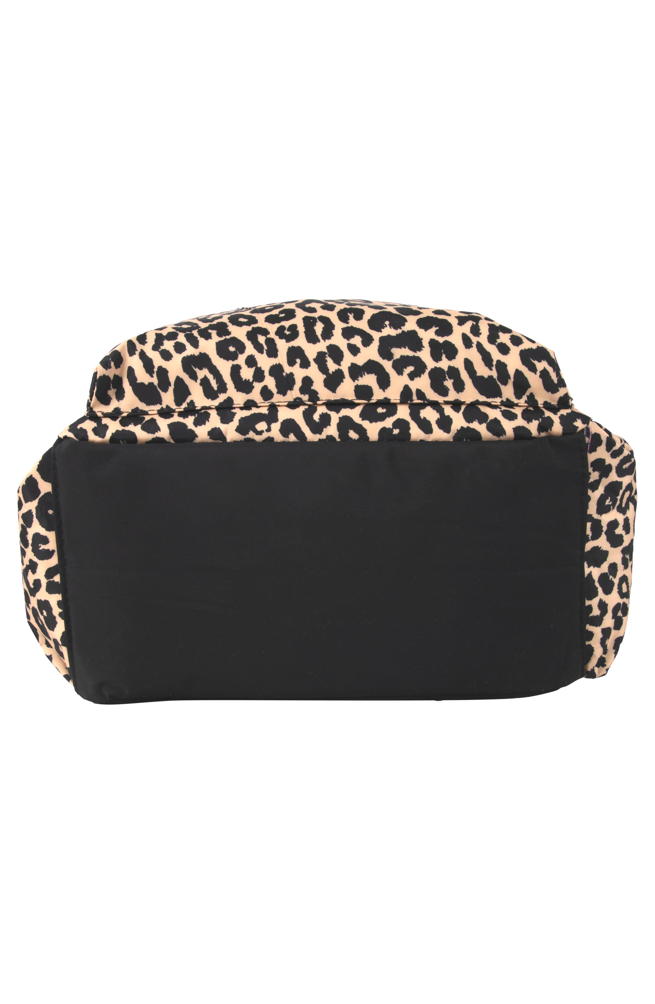 Kids' Leopard Print 3-Piece Backpack Set, Alternate, color, BLACK