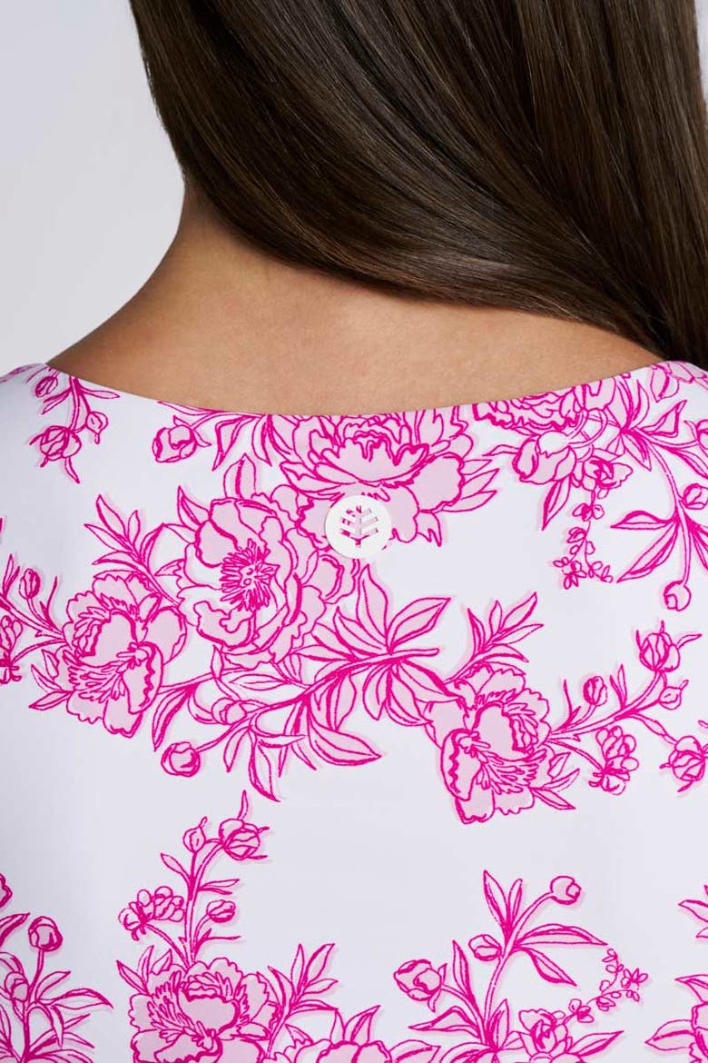 Acropora Tankini with Scallop Detail, UPF 50+ Sun Protection, Alternate, color, Fuchsia Pink