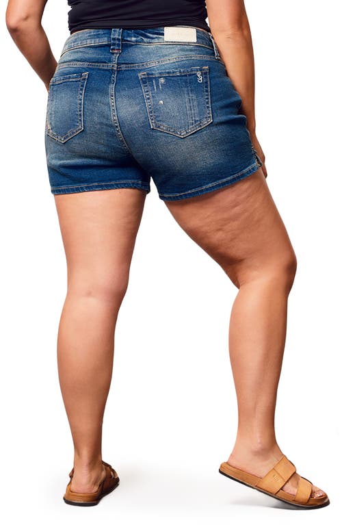 Slink Jeans Side Ven Stretch Denim Shorts