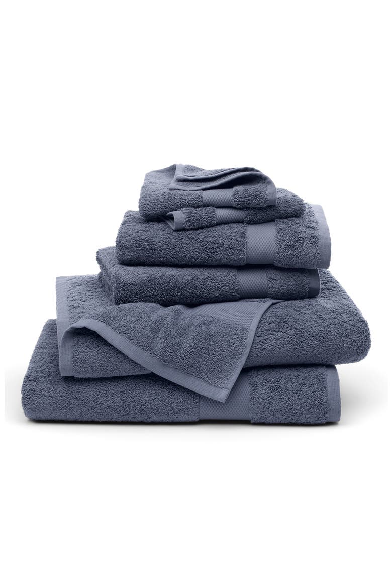 Plush 6-Piece Organic Cotton Bath Towel Set, Main, color, MINERAL