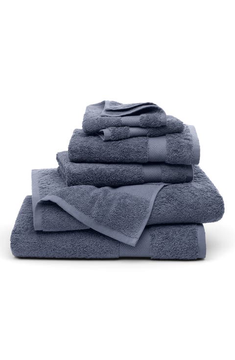 Plush 6-Piece Organic Cotton Bath Towel Set