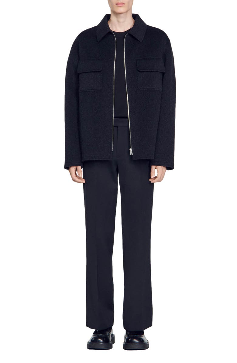 SANDRO Betanew Wool Blend Jacket, Alternate, color,