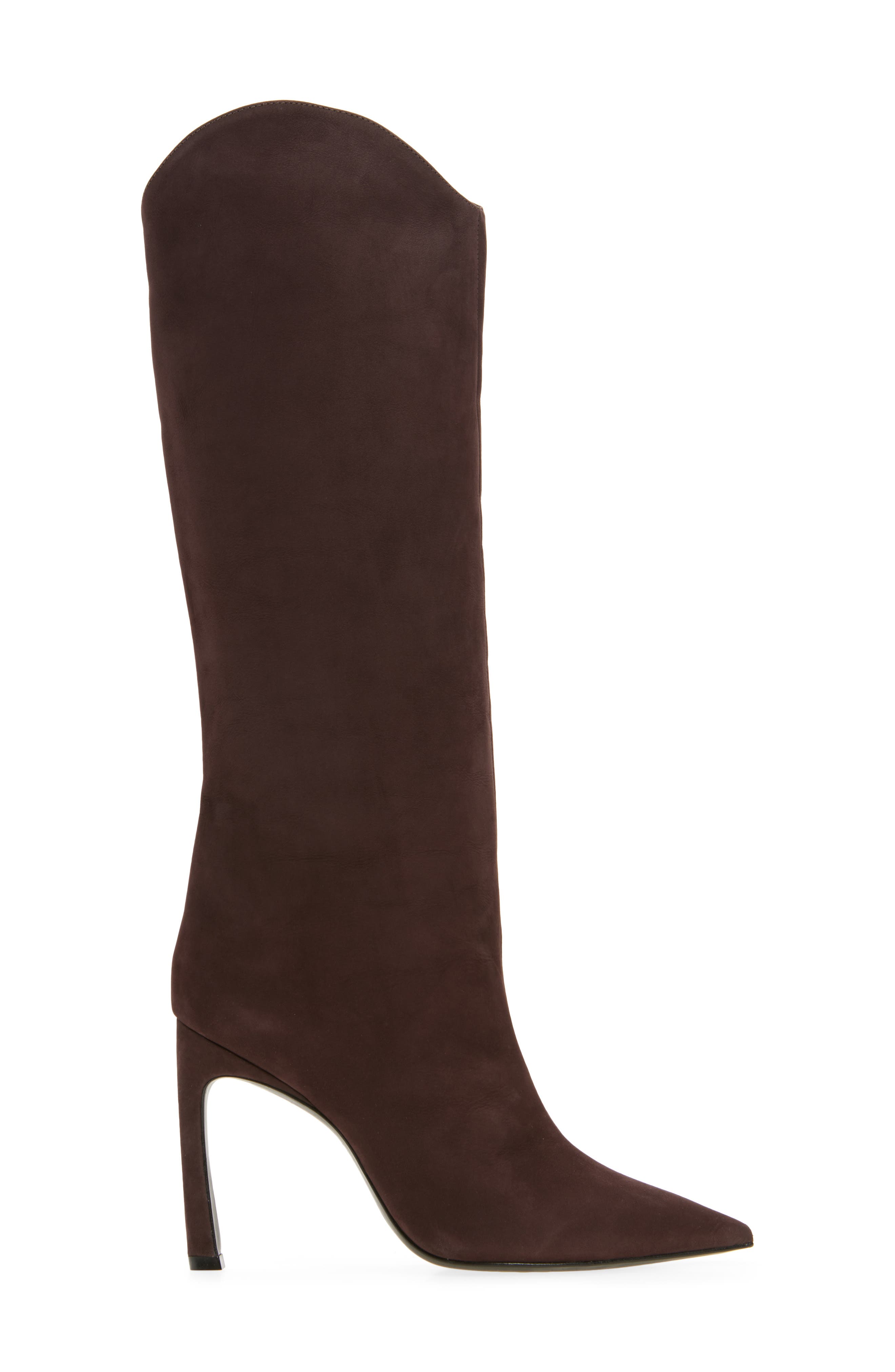 Maryana Sculpt Stiletto Boot, Alternate, color, DARK CHOCOLATE