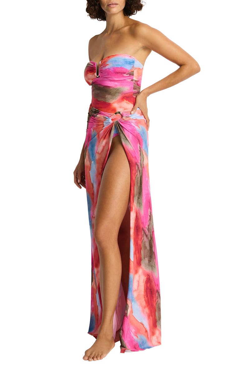 Ring Hardware Convertible Cover-Up, Alternate, color, PINK