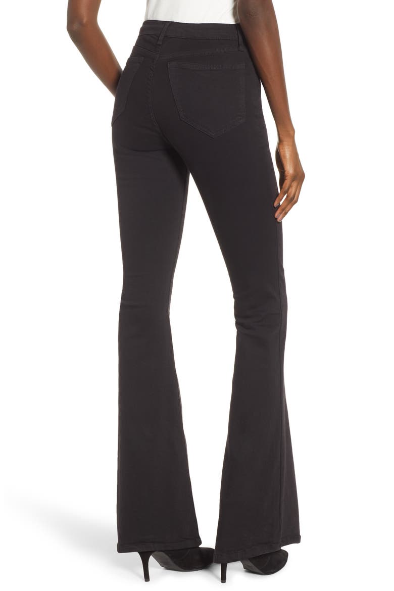 Jamie Flare Leg Jeans, Alternate, color, OPEN BLACK