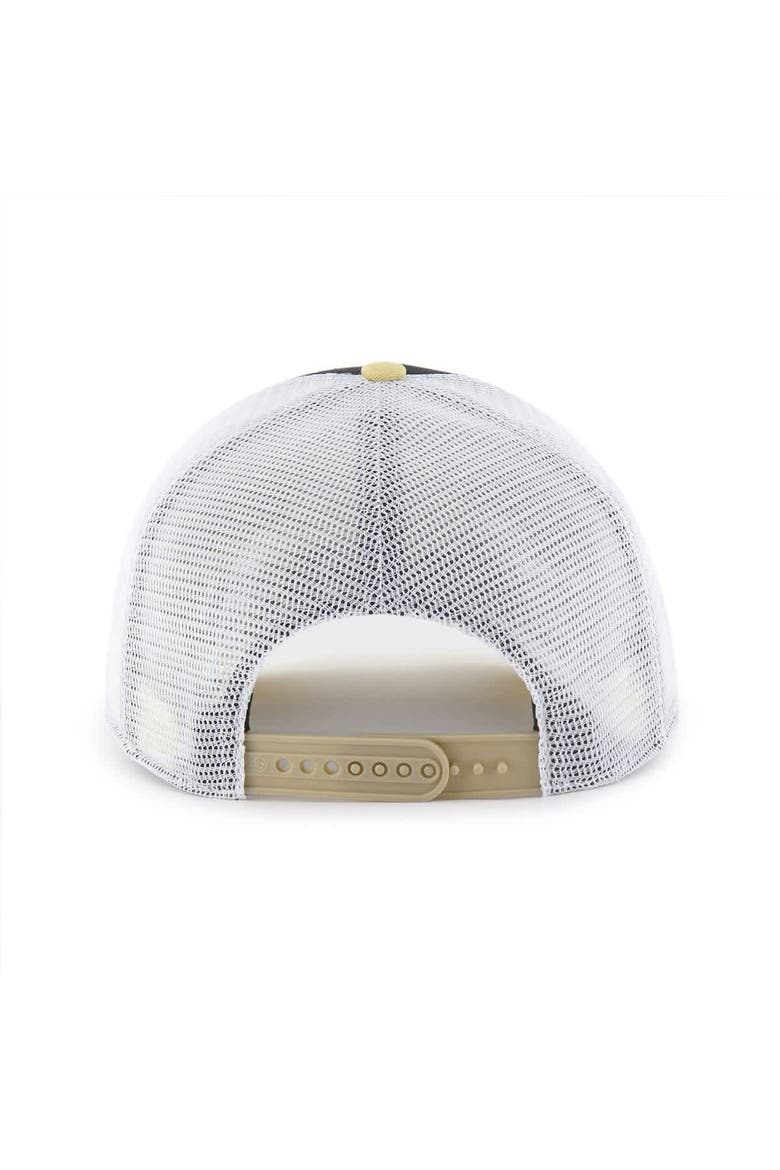 Youth '47 Black/Gold Purdue Boilermakers Super Stripe Hitch Adjustable Trucker Hat, Alternate, color, Black