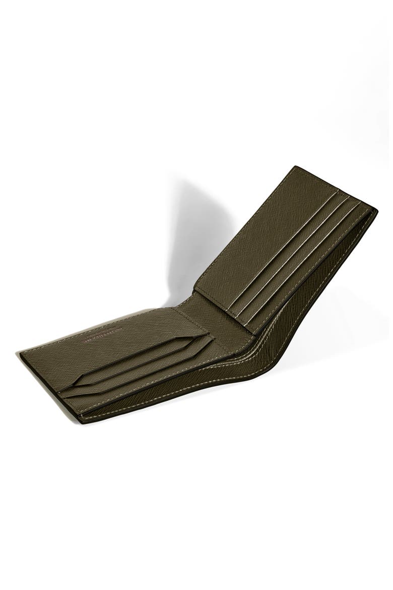Sartorial Leather Bifold Wallet, Alternate, color, KHAKI