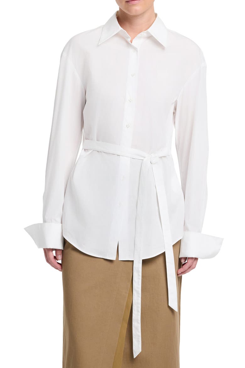 The Night We Met Cotton Shirt, Main, color, WHITE