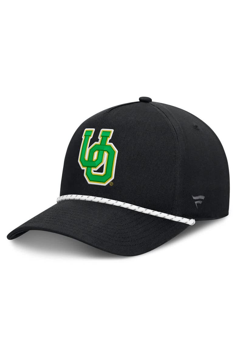 FANATICS Men's Fanatics Black Oregon Ducks Undertone Rope Adjustable Hat, Main, color, Black