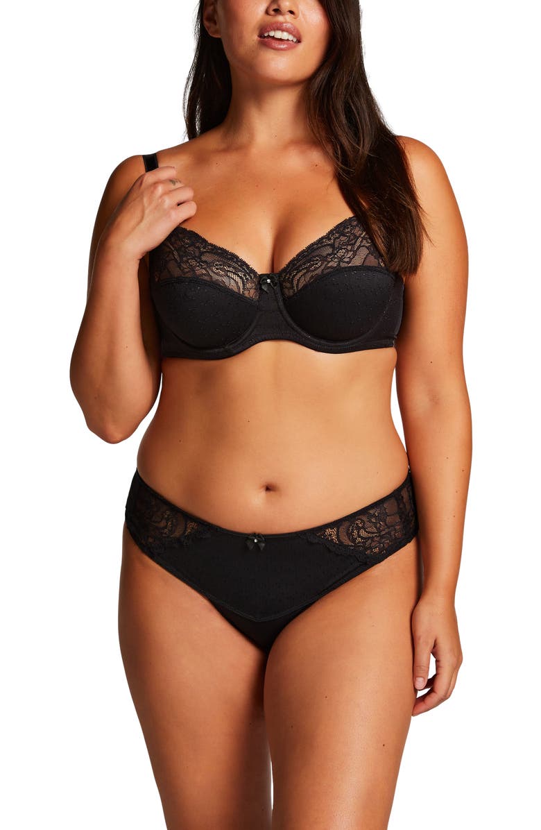 Hunkemöller Sophie Non-Padded Underwired Bra, Alternate, color, Caviar