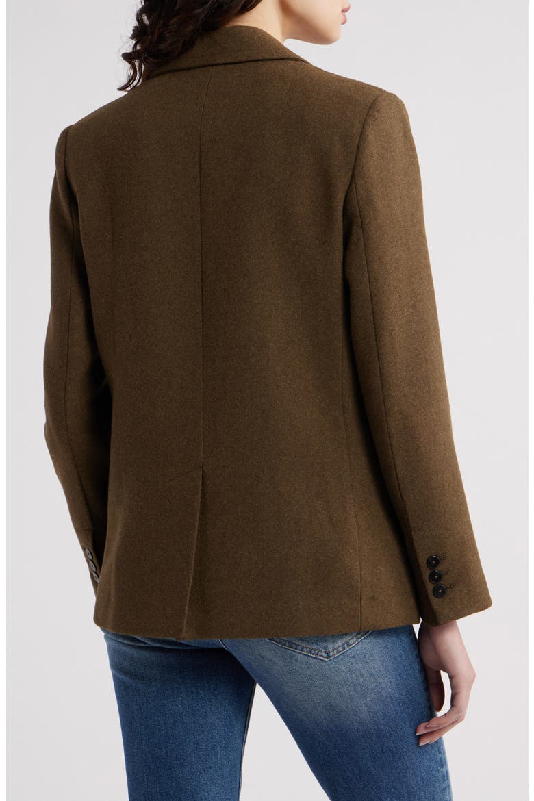 Wool Blend Blazer, Alternate, color, BEIGE - KHAKI