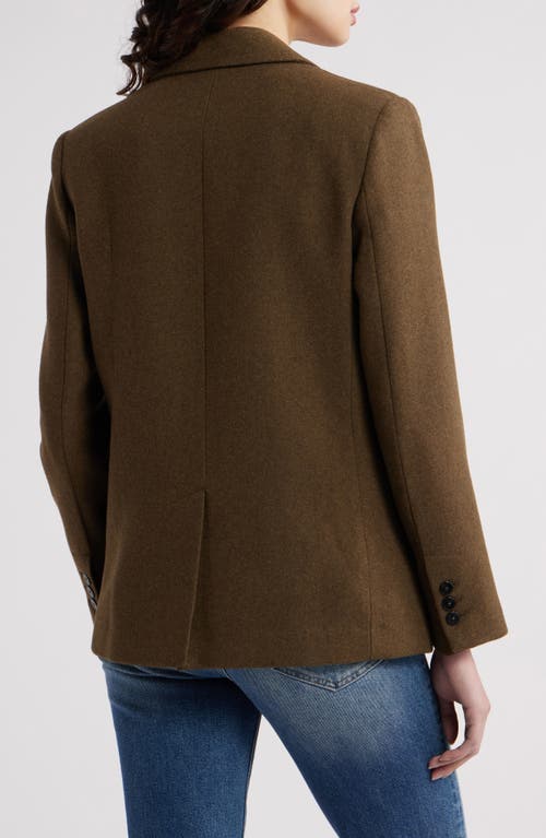 Mango Wool Blend Blazer In Brown