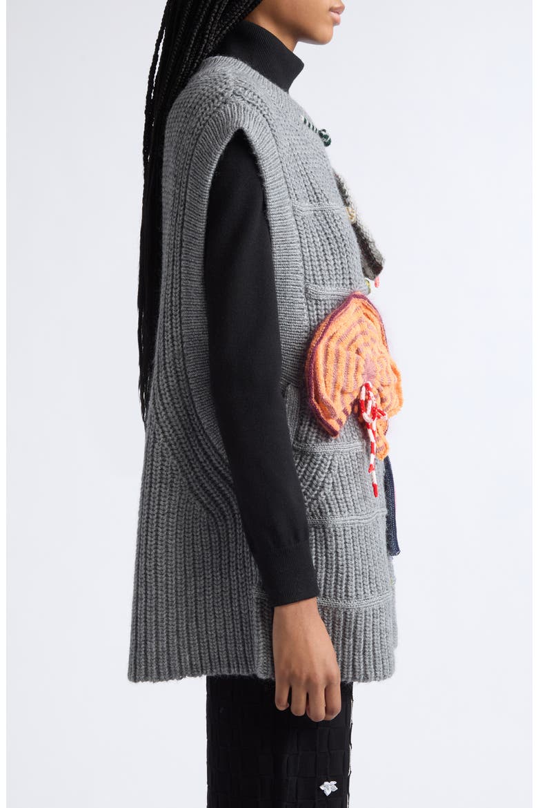 Frosty Merino Wool & Alpaca Vest (Nordstrom Exclusive), Alternate, color, GREY MULTI