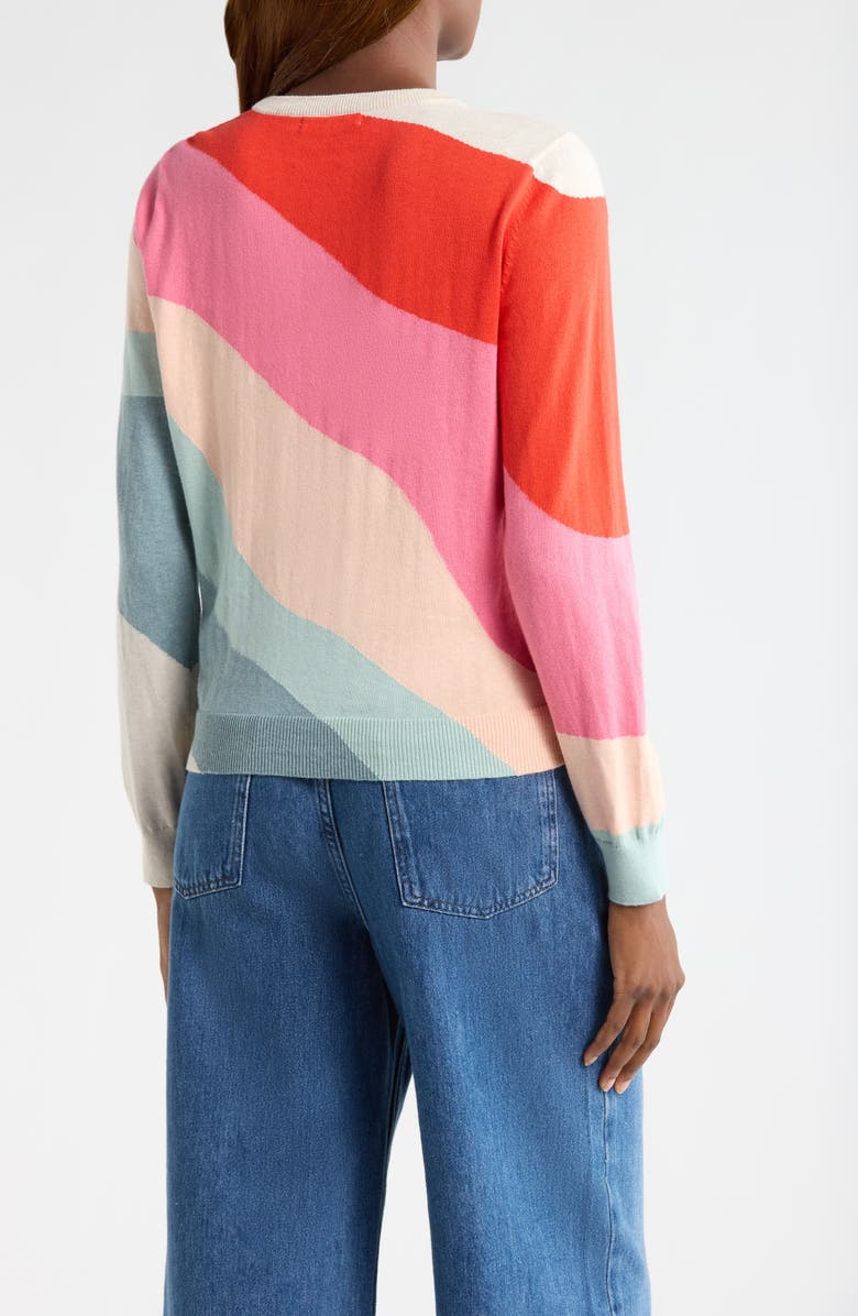 Marine Layer Wave Block Icon Cotton Sweater, Alternate, color, Wave