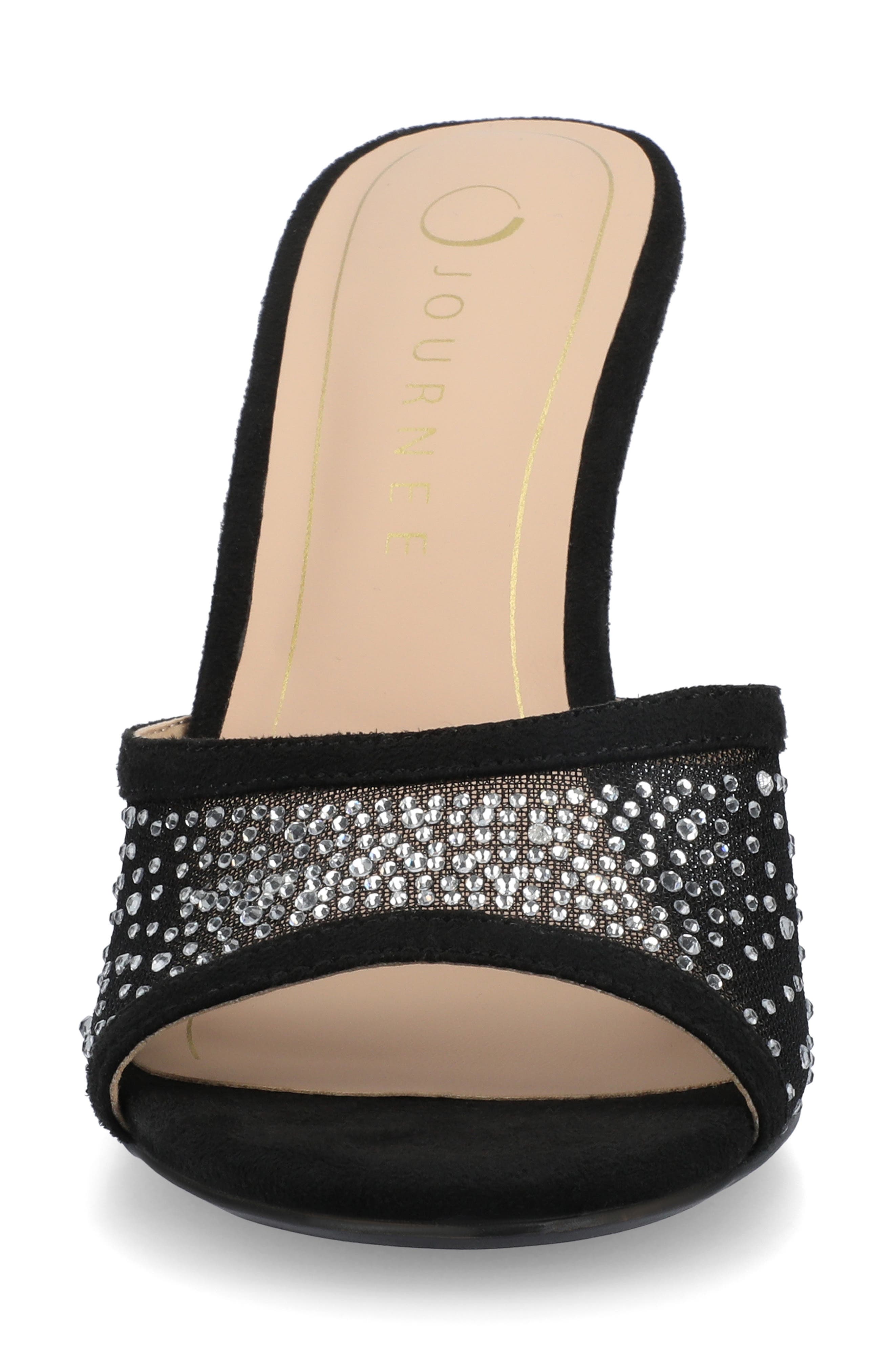Journee Collection Hensley Evening Sandal, Alternate, color, Black