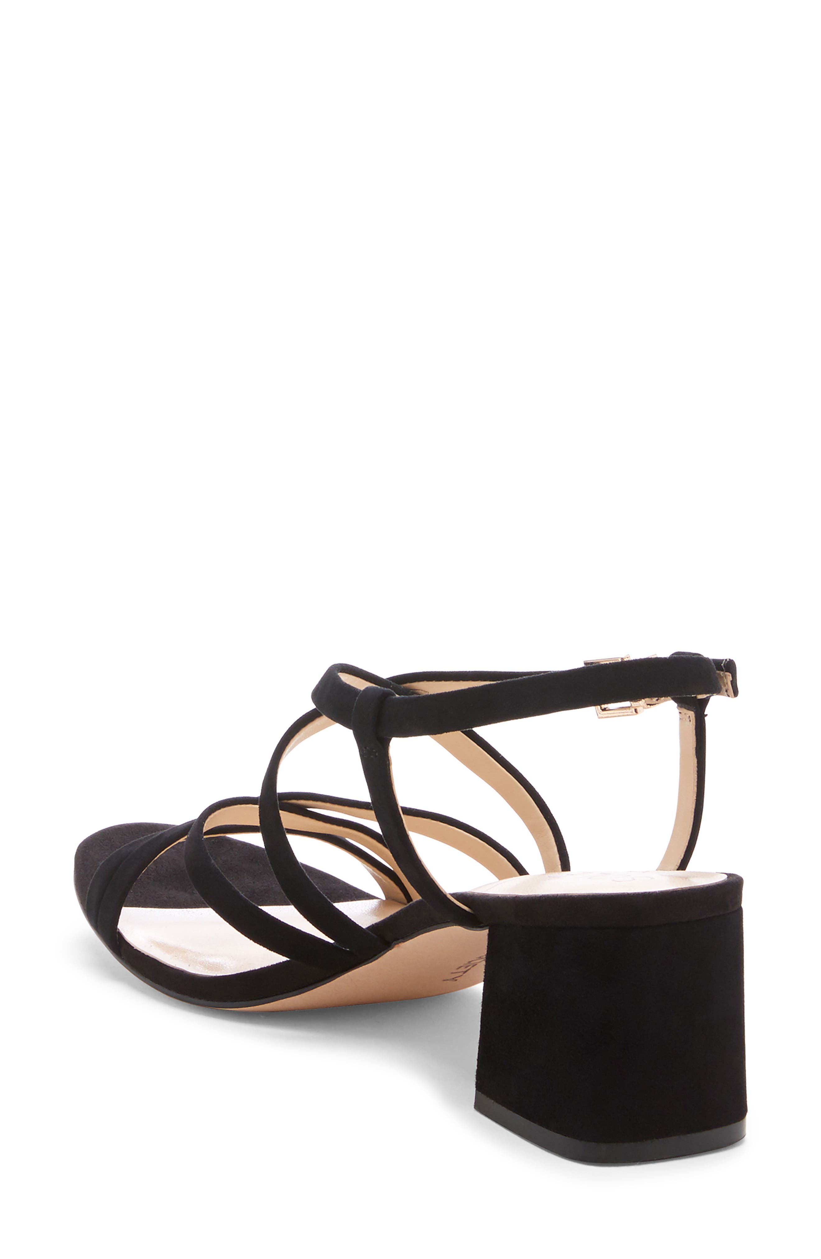 Seranah Strappy Sandal, Alternate, color, BLACK SUEDE