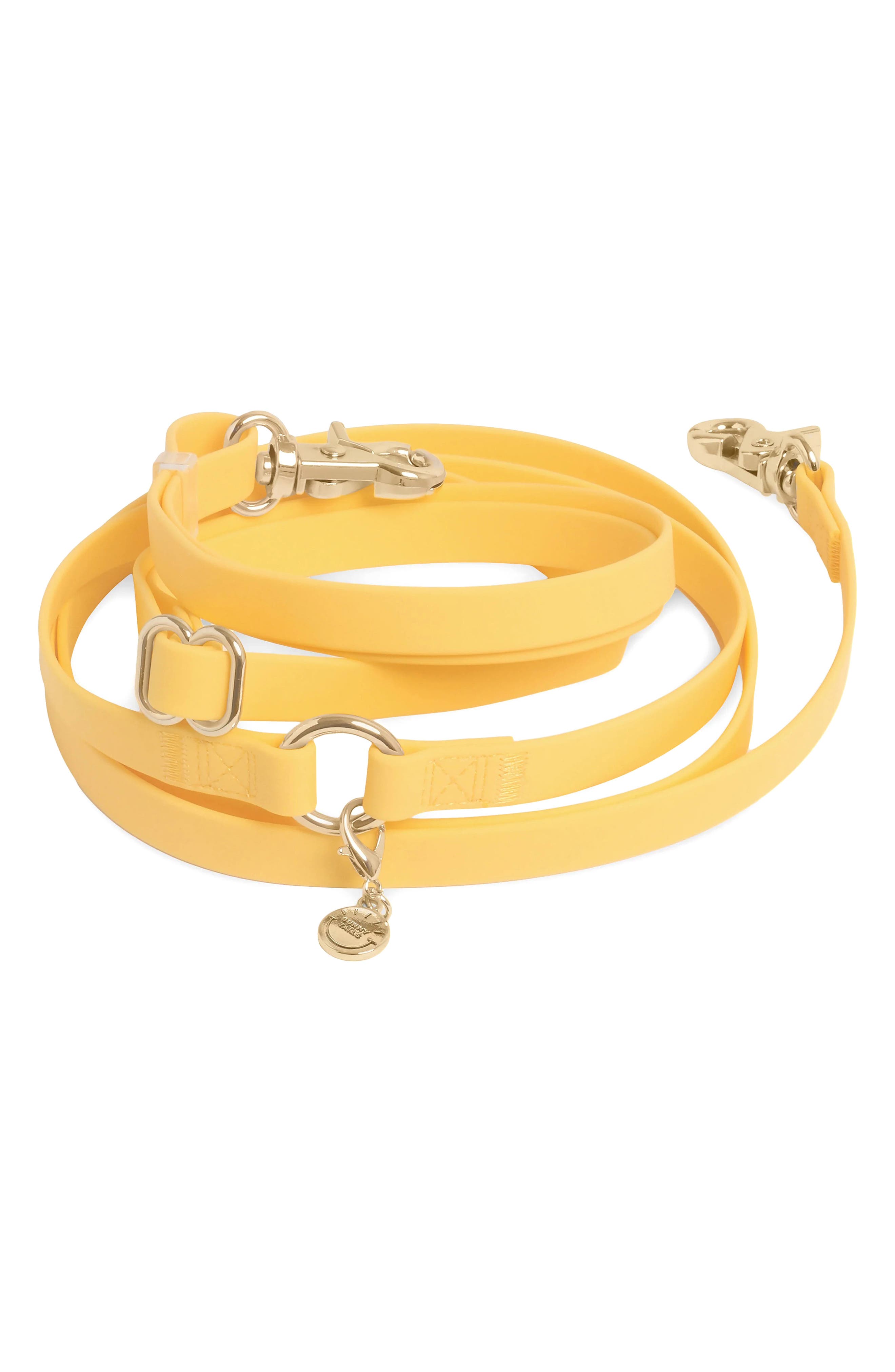 SUNNY TAILS 4-in-1 Convertible Hands Free Leash in Dandelion Yellow 