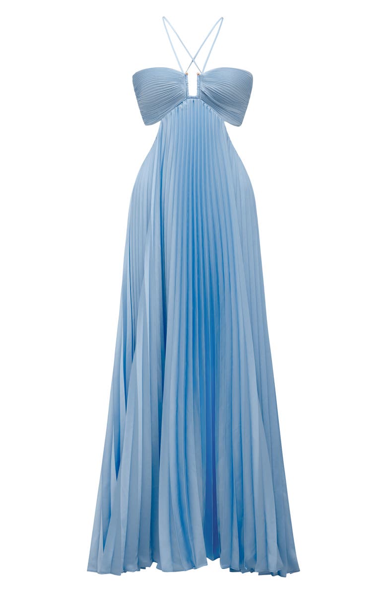 Ever New Trixie Cutout Pleated Maxi Dress, Alternate, color, 