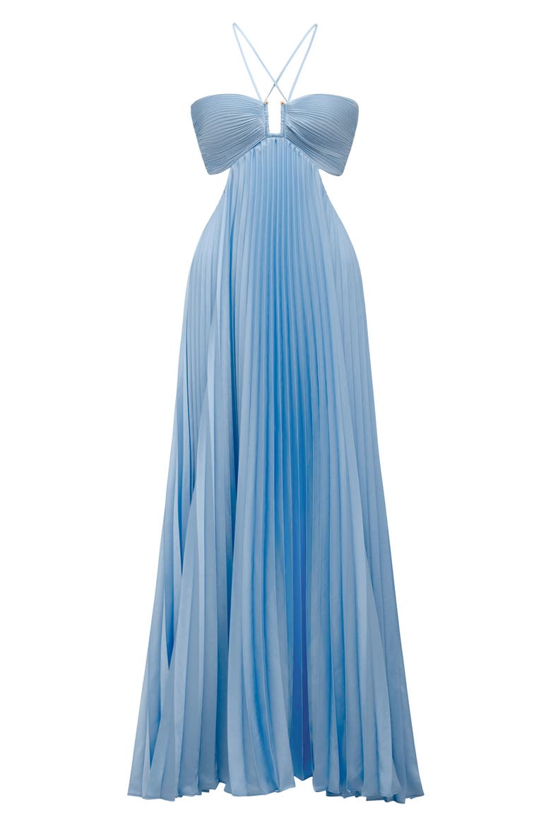 trixie cutout pleated maxi dress Ever New Trixie Cutout Pleated Maxi Dress - Clear Day