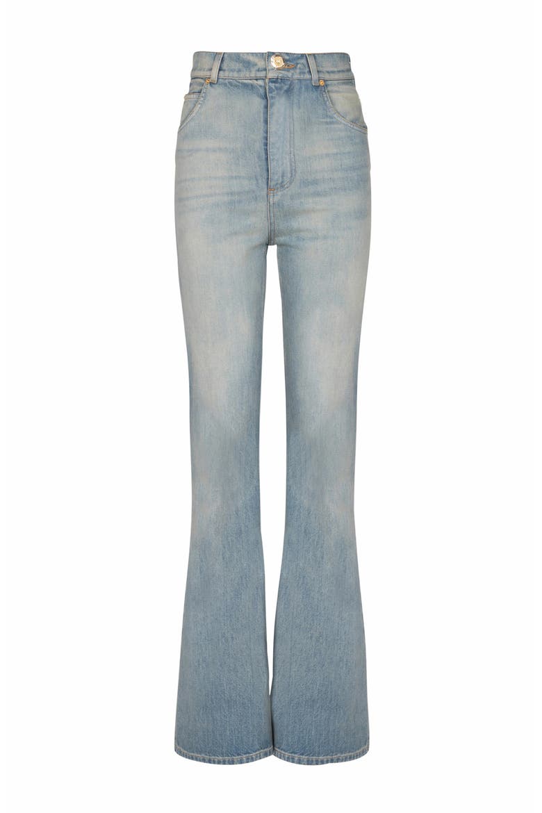 Flared-Fit Denim Jeans, Alternate, color, Blue