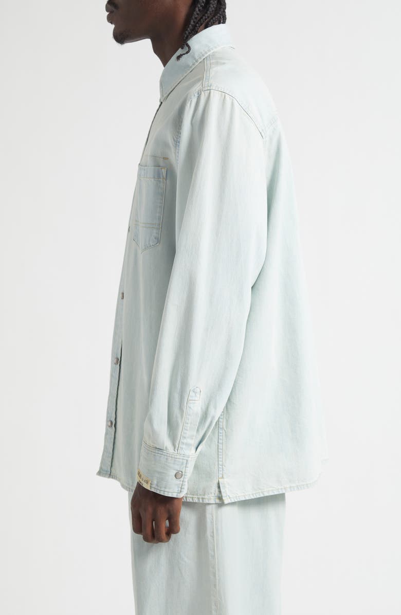 Golden Goose Journey Pedro Denim Overshirt, Alternate, color, Light Blue