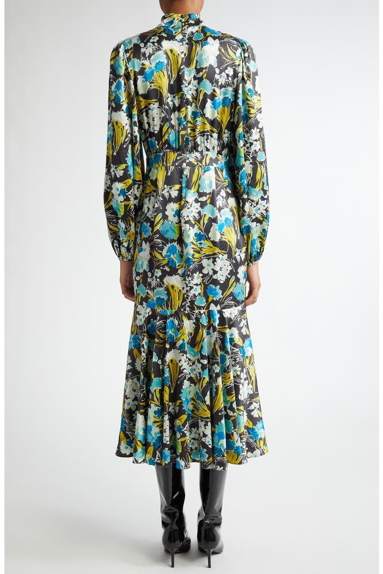 Molly Tossed Floral Long Sleeve Dress, Alternate, color, OBSIDIAN MULTI