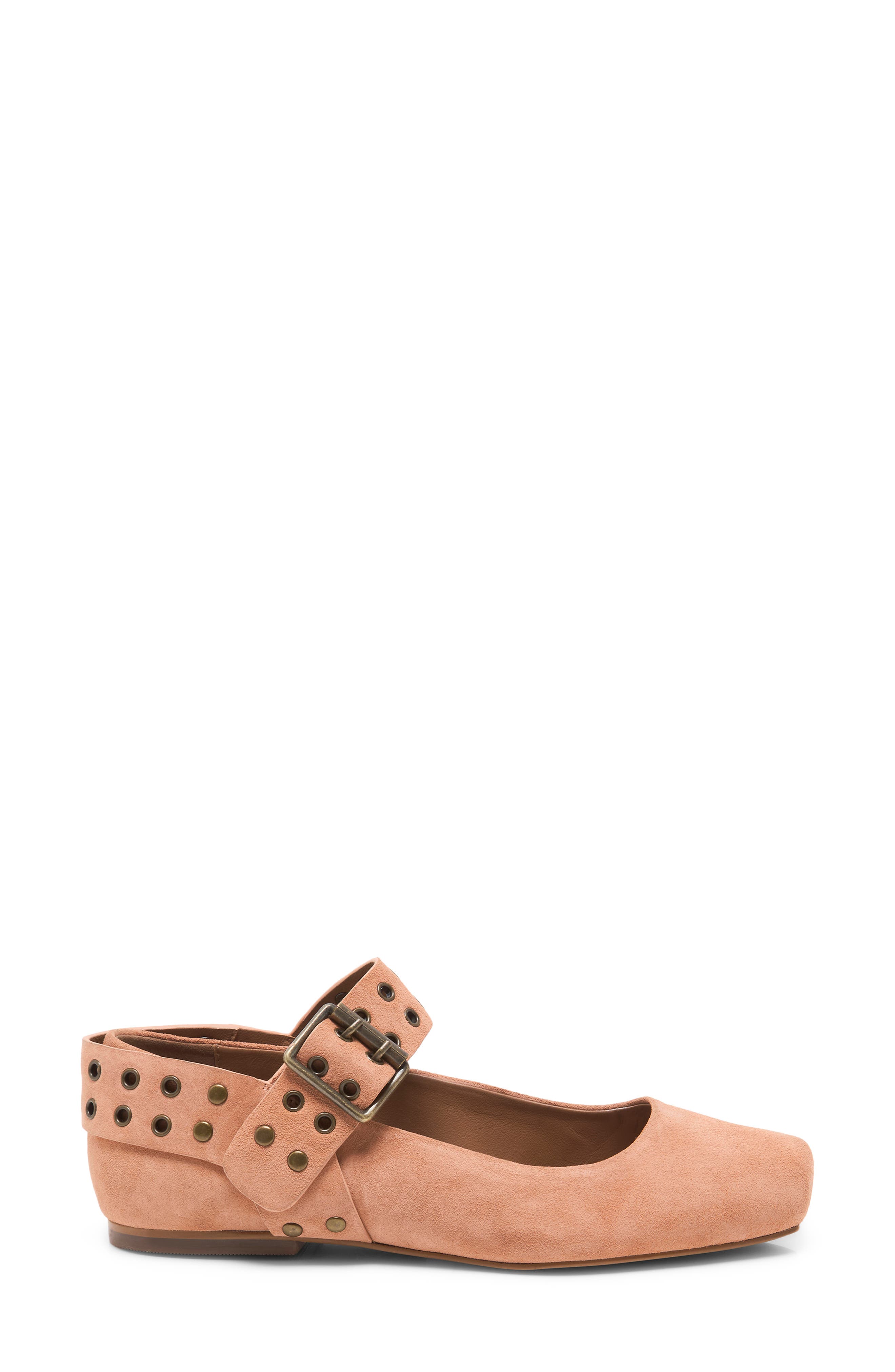 Maggie Mary Jane Flat, Alternate, color, ROSE SUEDE
