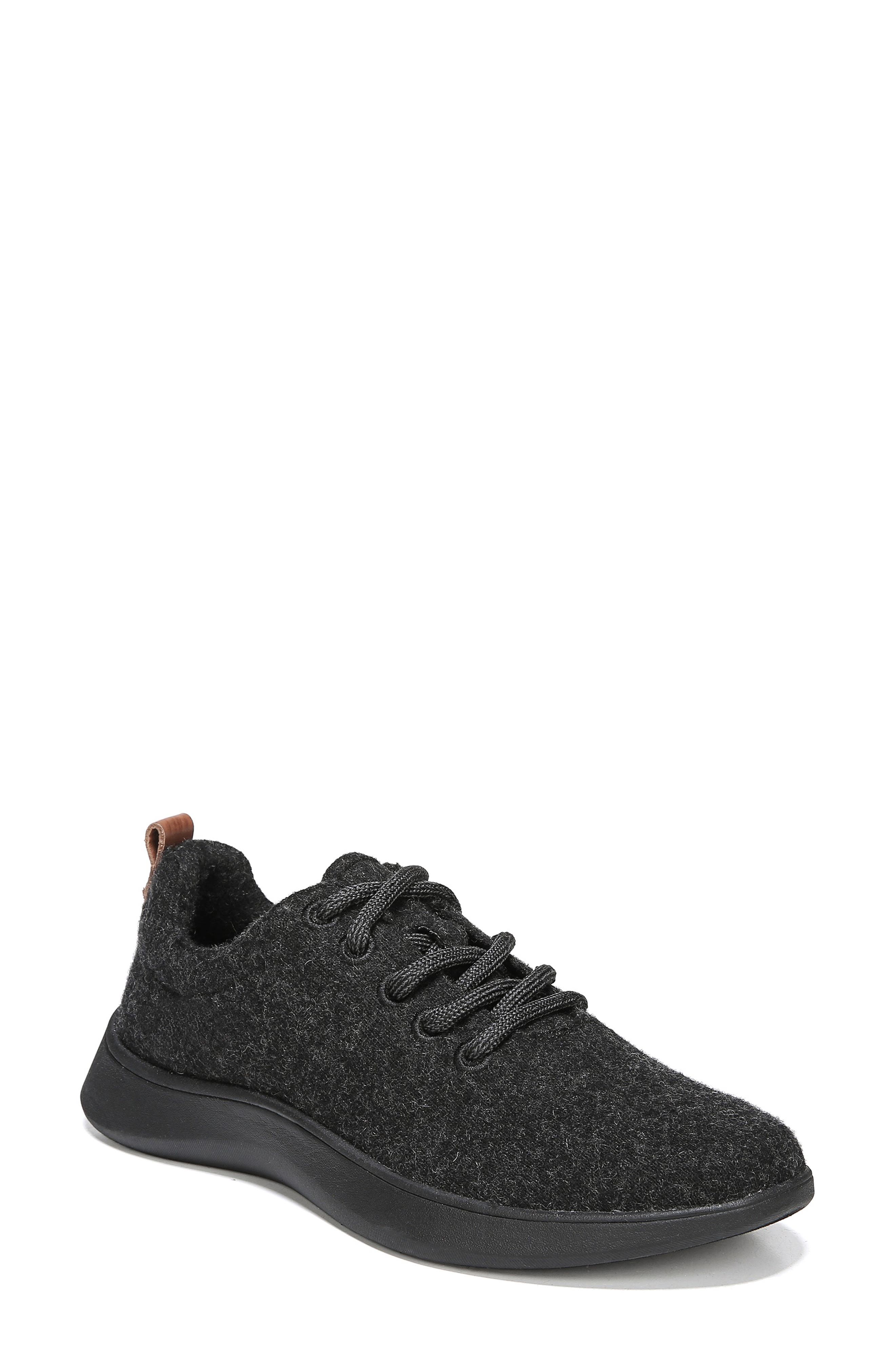 Freestep Sneaker, Main, color, BLACK FABRIC