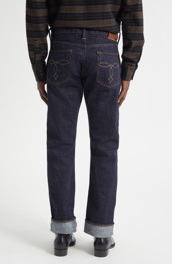 Double RL Slim Bootcut East-West Selvedge Jeans | Nordstrom