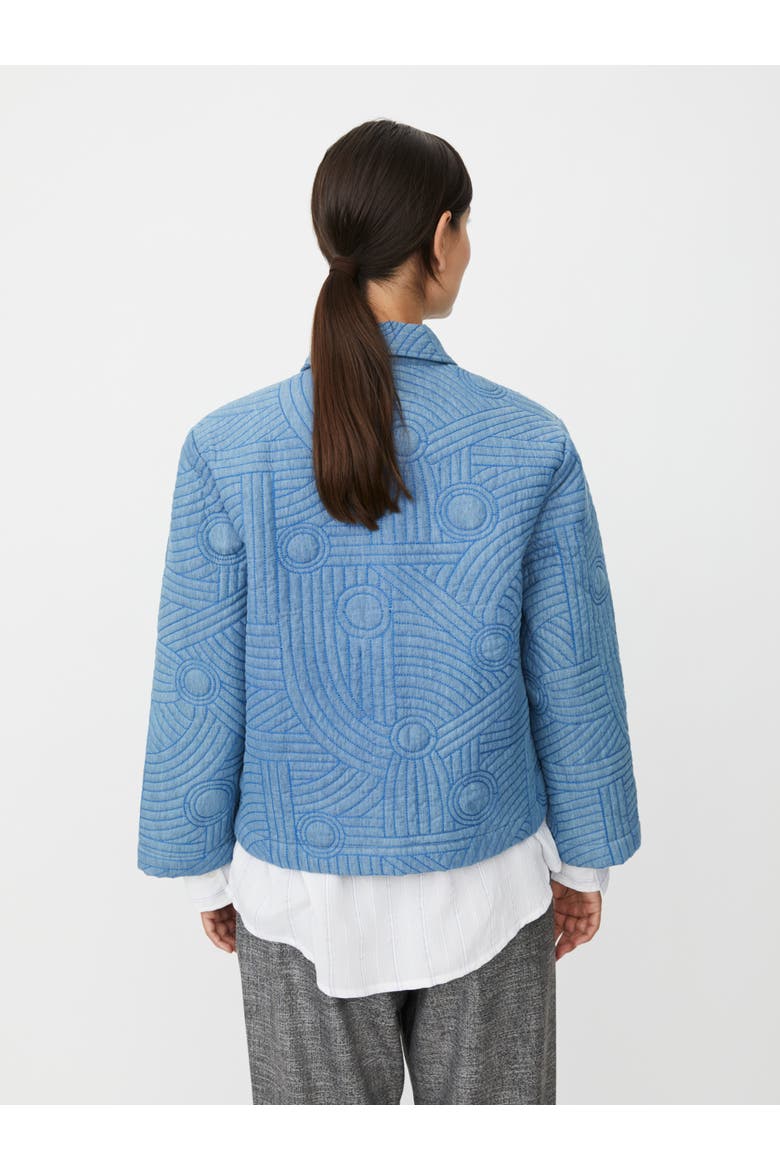 Jalindra Long Sleeve Quilted Jacket, Alternate, color, Basic Denim