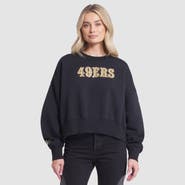 Nike Women's Nike Black San Francisco 49ers 2025 Rivalries Collection Oversized Phoenix Fleece Sweatshirt