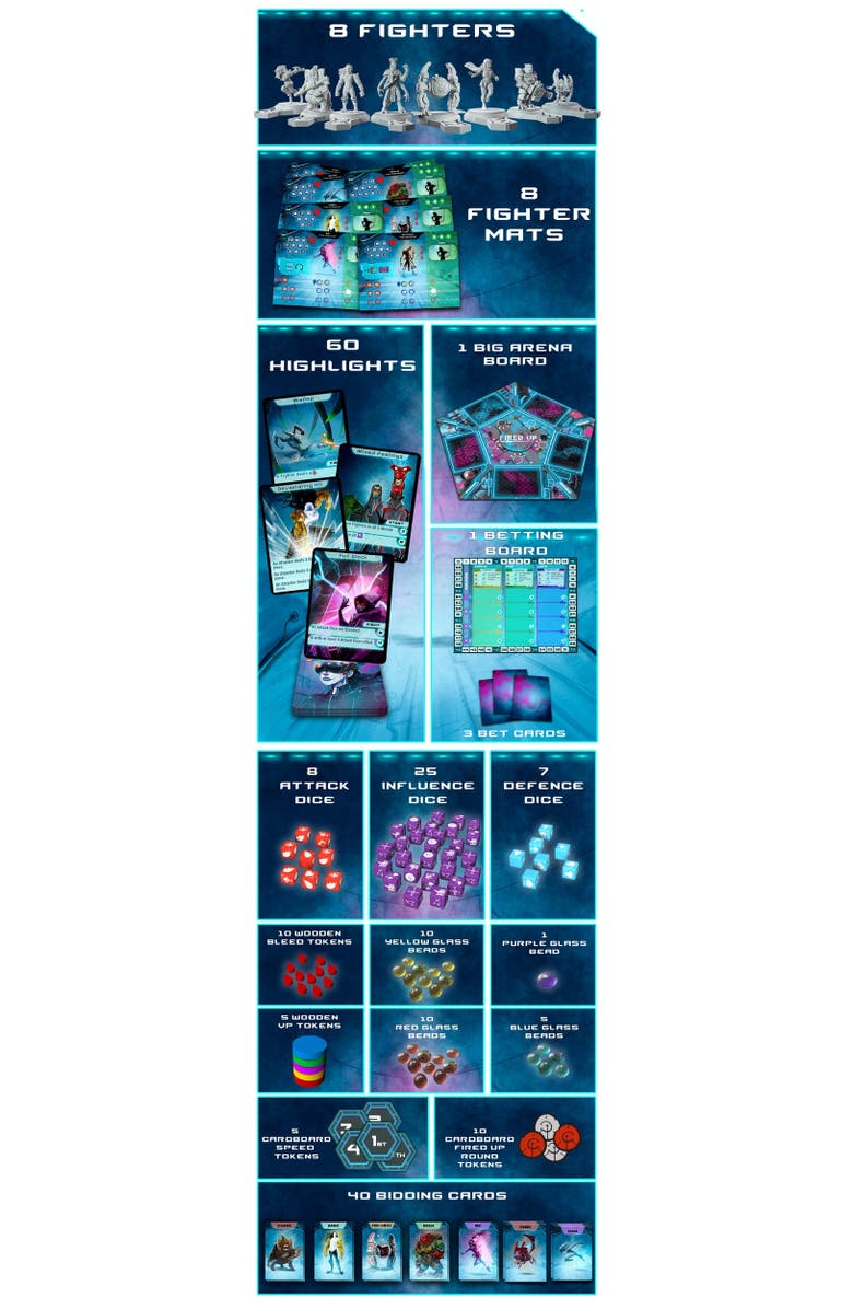 Drawlab Fired Up Board Game, Alternate, color, Multicolored