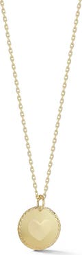 Ember Fine Jewelry 14K Gold Heart Medallion Necklace