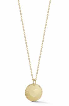 Ember Fine Jewelry 14K Gold Heart Medallion Necklace