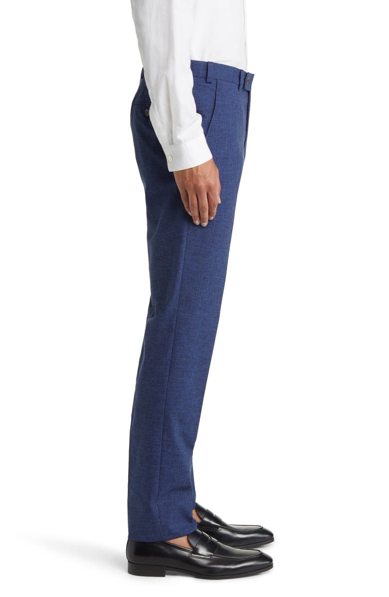 Ted Baker London Jerome Trim Fit Soft Constructed Stretch Wool Blend Tapered Leg Pants, Alternate, color,