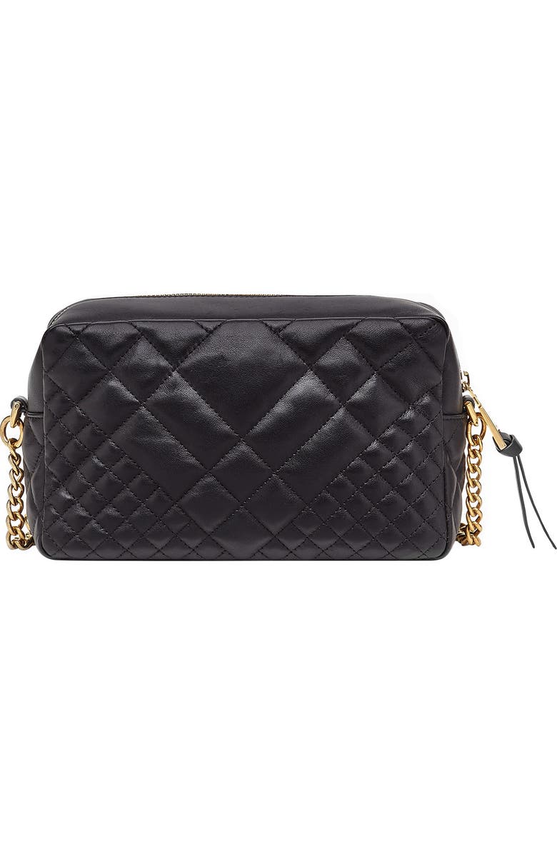 Versace Baroque Icon Quilted Leather Camera Bag, Alternate, color,