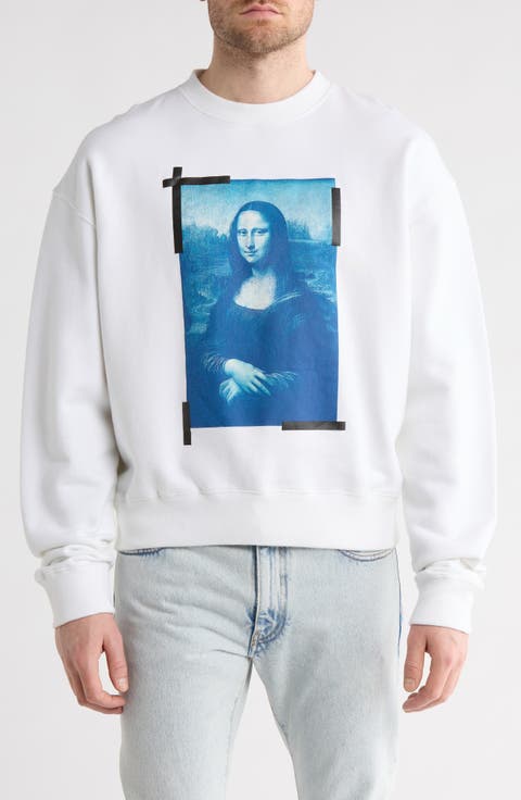 Mona Lisa Long Sleeve Cotton T-Shirt