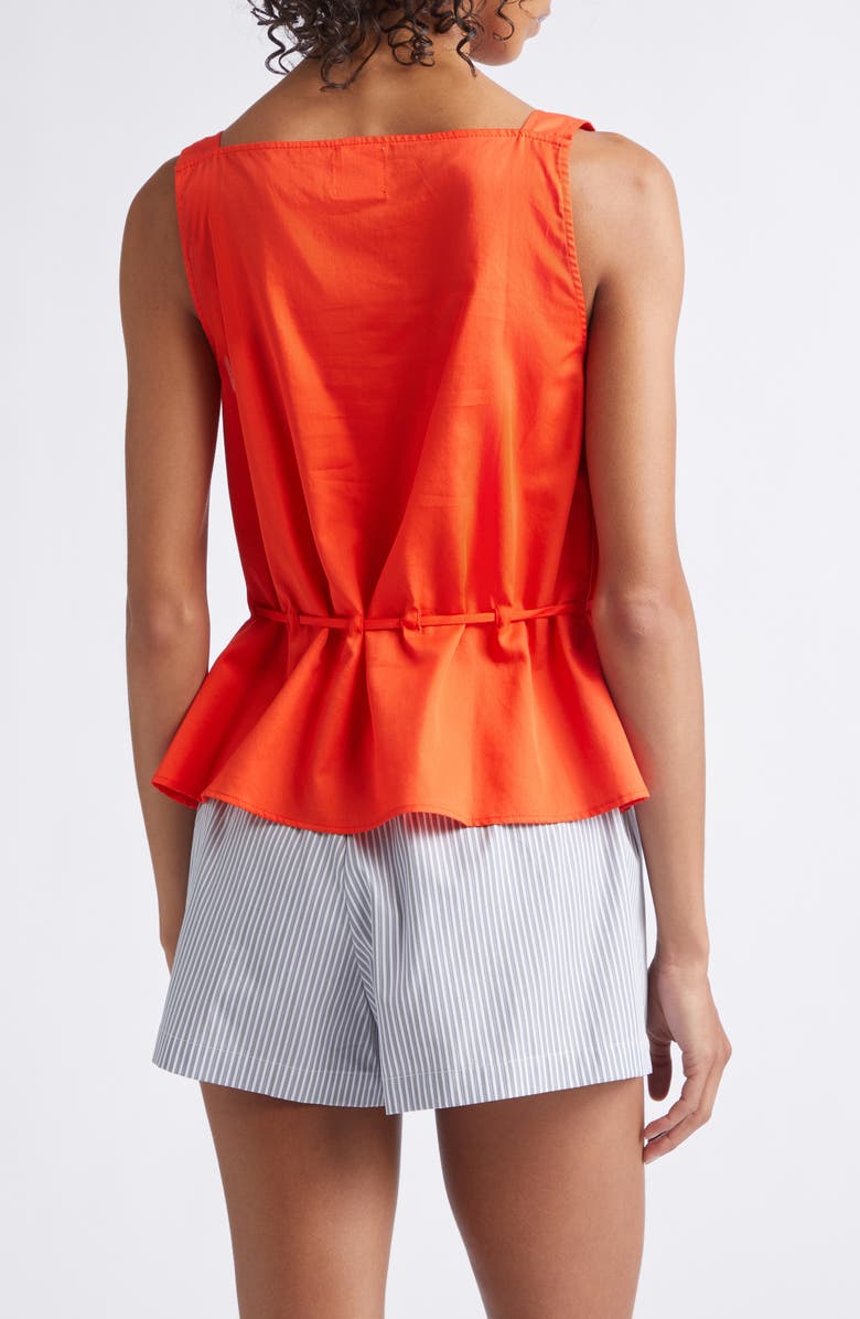 LESET Yoko Drawstring Sleeveless Top, Alternate, color, Feu