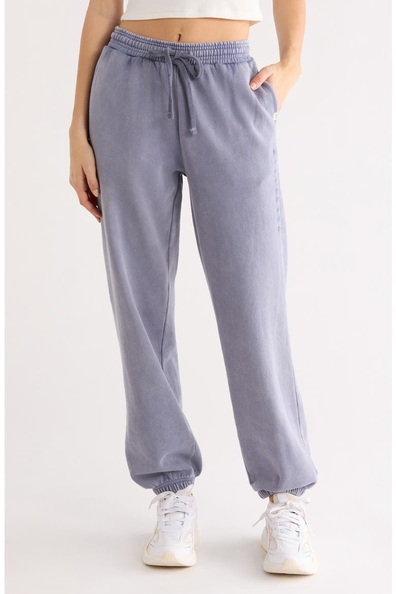 Saltwashed Stretch Cotton Fleece Joggers, Main, color, STONE BLUE