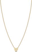 Zoë Chicco Midi Bitty Diamond Heart Necklace