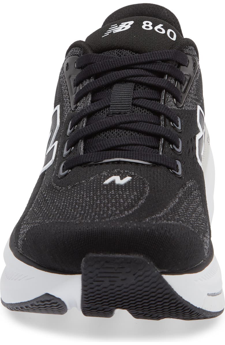 New Balance Fresh Foam X 860 v15 Running Shoe, Alternate, color, Black/Nb 103 White