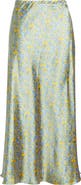 CITY BLUES Bias Cut Satin Maxi Skirt