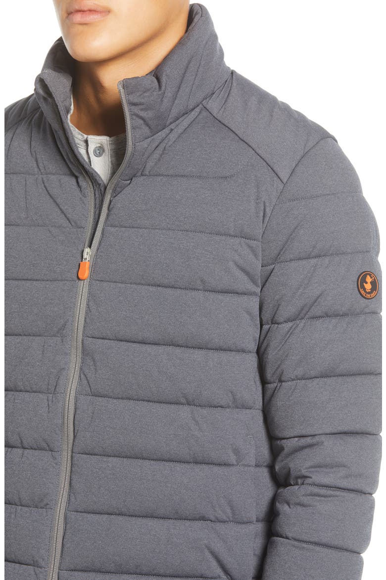 Stretch Waterproof Puffer Jacket, Alternate, color, OPAL GREY